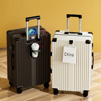 Valise à roulettes rigide en ABS grande capacité avec serrure à combinaison, design moderne et élégant, construction durable, unisexe