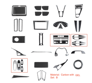 ชุดแต่งภายในคาร์บอนไฟเบอร์แท้ MRD สำหรับ Infiniti Q50 ลายรังผึ้ง คาร์บอนไฟเบอร์ธรรมดา 38 ชิ้น - Product Image 6