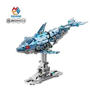 Ensemble de blocs de construction mécaniques Dolphin Cyber Blue 13099, pièces de construction, modèle de blocs, jouet de puzzle pour enfants unisexe, vente en gros - Product Image 1