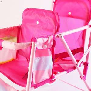 Nouveau design Lovely Girl Play House Landau en fer <span class=keywords><strong>double</strong></span> places Jouet pour bébé Poupée jumelle Poussette - Product Image 3