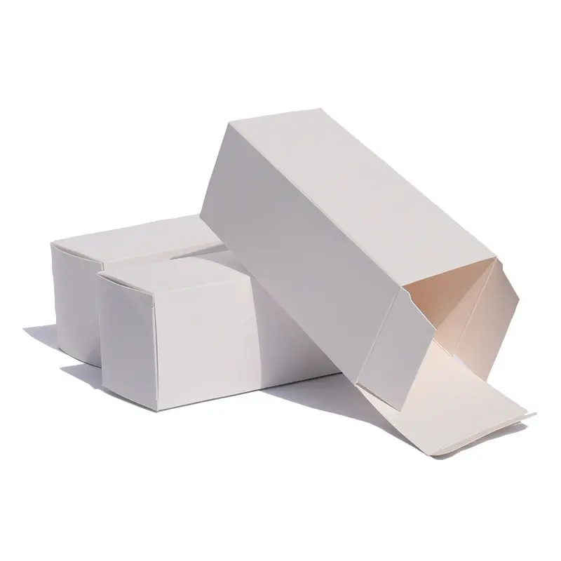 Factory wholesale low price customization hot sale empty paper White folding cardboard gift box with own logo