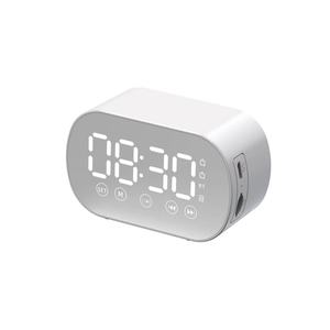 Mini Xách Tay BT Loa Hỗ Trợ <span class=keywords><strong>LCD</strong></span> Hiển Thị FM Đài Phát Thanh Âm Nhạc Đồng Hồ Báo Thức Không Dây Stereo Loa Siêu Trầm Âm Nhạc Hộp - Product Image 6
