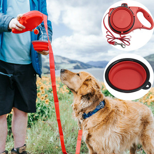 3 In 1 <b>Dog</b> <b>Leash</b> Portable Outdoor Large Breed Walker Blue Red Black Color For <b>Dogs</b> And Cats - Product Image 4