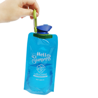 Pochette souple en plastique recyclable avec bec verseur, impression par gravure, thermoscellable – Sac d'eau pliable personnalisable pour jus, café, bière, lait