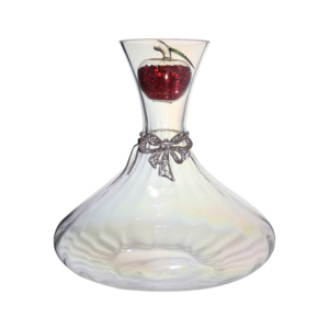 <span class=keywords><strong>Carafe</strong></span> à vin rouge en verre cristal sans <span class=keywords><strong>plomb</strong></span> soufflée à la main de 2000ml avec <span class=keywords><strong>filtre</strong></span> à fond de raisin - Product Image 1
