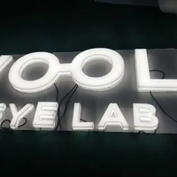 Fabrik Großhandel Lasers ch neiden Acryl Buchstaben Zeichen LED Hintergrund beleuchtung IP65 Wasserdichte Dekoration Werbung Firma Logo Empfang