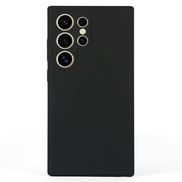 Liquid Silicone Mico-fiber Lining Phone case for Samsung Galaxy S24 ultra S24 Plus S23 Fe Full Protective Silicone Phone Cover