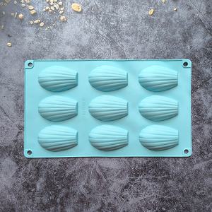 قالب كيك سيليكون على شكل صدفة مادلين 9 تجاويف، قالب حلوى وشوكولاتة وملفات تعريف الارتباط من السيليكون - Product Image 6