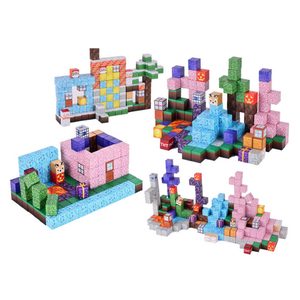 Bloques de Construcción Magnéticos de Plástico Multicolores de 2 cm, AMC My World, Juego de Rompecabezas Educativo, en Oferta - Product Image 3