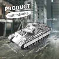 Rompecabezas Metálico 3D del Tanque Panther de Piececool - Modelo de Tanque de Alta Precisión para Coleccionistas