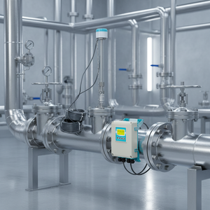 Venta Directa de Fábrica, Medidor de Flujo Electromagnético Inteligente con Brida OEM, Comunicación RS485/Modbus/HART, Protección IP65/IP68 - Product Image 1