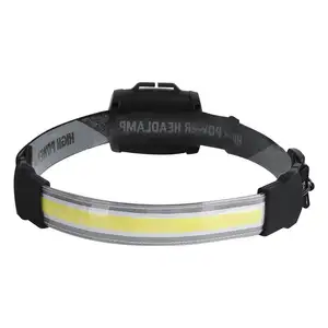 מכירה חמה COB LED פנס 500 לומן 230 קרן רחבה 1800mAh נטענת ראש עמיד במים לפיד לדיג