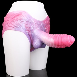 Pantalon Dildo Creux Réaliste Monstre Fantastique en Silicone avec Sangle, Agrandisseur de Pénis Masculin, Jouet Sexuel pour Couple, Vente en Gros - Product Image 1