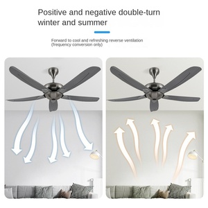 Modern Minimalist 110V/120V Industrial <strong>Ceiling</strong> <strong>Fan</strong> with LED Light for North American Dining Living Study Rooms <strong>ETL</strong> Certified