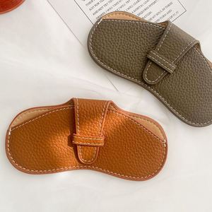 Colorful <b>Sunglasses</b> Case Portable Sunscreen Protection Litchi Leather Sleeve for Outdoor Travel Eyewear Storage Bag - Product Image 2