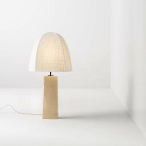 Lampe de table avec base en bois, source de lumière LED, ampoule E27, éclairage décoratif pour la maison, salon, chambre à coucher - Product Image 1