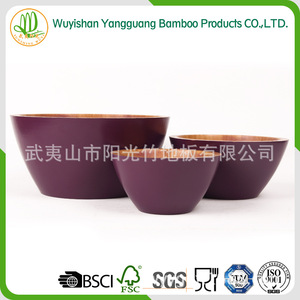 ชุดชามไม้ไผ่ งานธรรมชาติ สำหรับใช้ในครัวเรือน ขนาดกลาง ใหญ่ เล็ก - Product Image 4