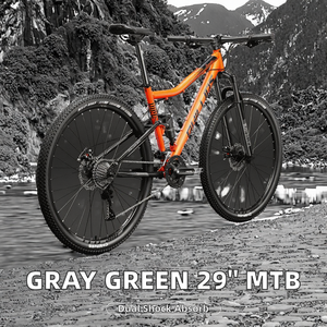 Bicicleta de Montaña/Carretera para Adultos, Color Verde Acero, 29 Pulgadas, 24, 27, 30 Velocidades, Doble Amortiguación, Frenos de Disco, Disponible en Stock - Product Image 2