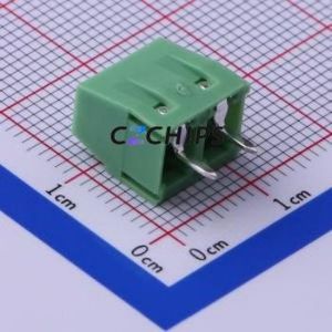 KF127-5.0-2P <b>Screw</b> Terminal <b>Block</b> Through hole Component (THT),P=5mm Connector 1x2P 5mm Green Through Hole - Product Image 2