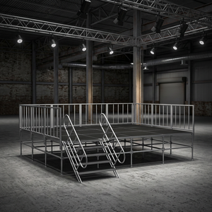 Plataforma de escenario modular de fácil instalación con capacidad de carga de 750 kg para eventos, escenario móvil, iluminación y espectáculos. - Product Image 1
