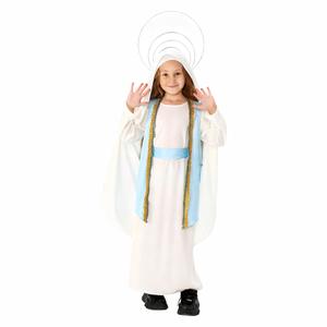 Costume da <span class=keywords><strong>Madonna</strong></span> Medievale per Bambine - Abito per Cosplay Pasquale e Spettacoli Teatrali per Bambini - Product Image 4
