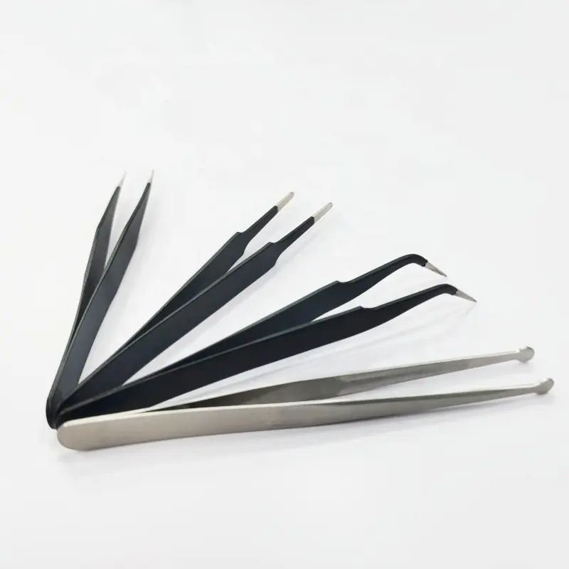 CARIGHT High Quality Stainless Steel Tweezers for Electronics Laboratory Work Window glass film tint tools Car Wrap Tools