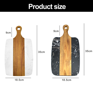 Formaggio resistente pane a base di carne da cucina salumi taglieri <span class=keywords><strong>in</strong></span> <span class=keywords><strong>marmo</strong></span> tavola da servizio <span class=keywords><strong>in</strong></span> legno di Acacia <span class=keywords><strong>tagliere</strong></span> <span class=keywords><strong>in</strong></span> <span class=keywords><strong>marmo</strong></span> con manico - Product Image 2