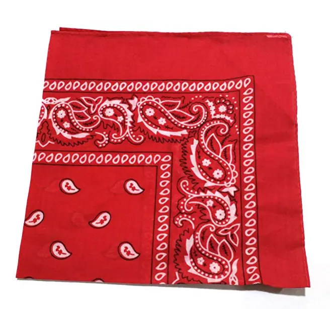 Personalizado pañuelo multifuncional venta al por mayor de algodón paisley bandana para hombre mujer