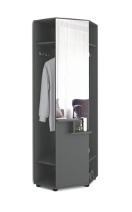 Precio de suministro directo de fábrica <span class=keywords><strong>Perchero</strong></span> de pasillo con <span class=keywords><strong>espejo</strong></span> Diseño único Esquina de armario Opción multifuncional - Product Image 5