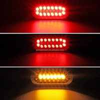 6 pouces Ovale Led Remorque Feux Arrière 21 Leds Lentille Claire Stop Frein Clignotants Oeillet et Pigtails Étanche 12V montage en surface