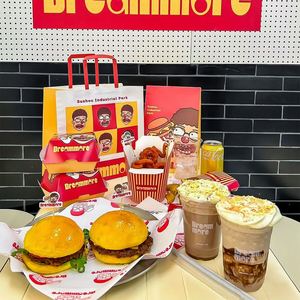Bolsas de Papel Kraft Ecológicas con Logotipo Personalizado y Asas Planas para Comida Rápida, Pollo Frito y Hamburguesas - Product Image 2