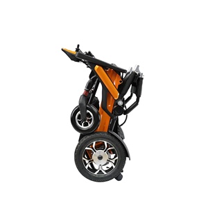 Voice Prompts Aluminium Wiederauf ladbarer, einfach zusammen klappbarer Joystick-Controller Power Walker Elektrischer Rollstuhl für ältere Menschen - Product Image 3