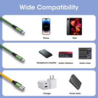 Cable OTG Lightning a USB C para Micrófono y Streaming, Cable Decodificador DAC Digital Compatible con Amplificador de Auriculares para iPhone