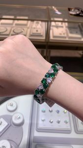 All Fashion Hologram <b>Jade</b> Heart Bracelet Casual/Sporty Rhodium Plated Display Brand <b>Jewelry</b> Unisex - Product Image 3