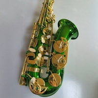 Factory Direct Alto Saxophone Gold Lacquer EB Tone Bright Brass Carved Wind Instrument Beginner