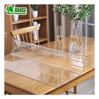 Nappe transparente en PVC sur mesure Boligao, imperméable, protège-table, antidérapante, lavable, effet verre souple