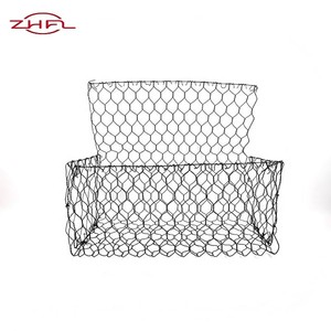 Galvanized PVC Coated Low-Carbon Iron <b>Wire</b> Triple Twisted Chain Link Mesh Gabion Hexagon Hole Bending Processed Gabion Mattress - Product Image 2