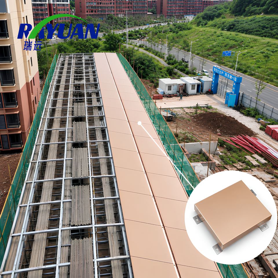 Factory Fasade Factory Direct Aluminum Facade Panel, Anti UV Veneer for Construction ...