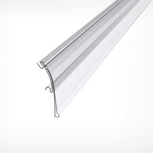 Rõ Ràng Kết Thúc PVC Kệ Talker Dữ Liệu Dải Siêu Thị Kệ Nhãn Giá Tag Với Băng Dính - Product Image 6