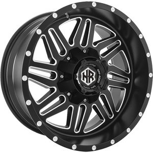 Jantes en alliage forgé de course, design à déport profond, noir fraisé, 9J 10J 12J, 5x127 5x114.3, aluminium 6x139.7 pour Ford F150 2500 Silverado - Product Image 5