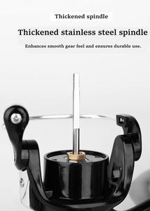 بكرة صيد معدنية, 5.2:1 بكرة معدنية أقصى سحب 3 كجم لصيد السمك في المياه المالحة عجلة دوارة معدنية - Product Image 4