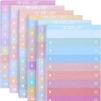 Venta caliente multicolor Arco Iris Bloc de notas Plan de compras Bloc de notas Oficina Lista de aprendizaje Cuenta manual