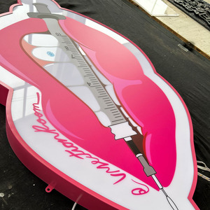 Chất Lượng Cao Tùy Chỉnh Acrylic Sáng Bóng Logo Treo Tường Thư Hộp Đèn Đầy Màu Sắc Sáng Dấu Hiệu Cho Các Bệnh Viện Và Trường Học - Product Image 5