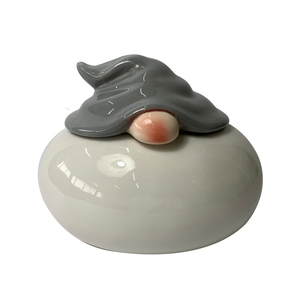 Nouveau pot à biscuits en céramique personnalisé, design de gnome de Noël mignon et original, pot à bonbons en céramique, pot de rangement alimentaire scellé pour la cuisine - Product Image 2