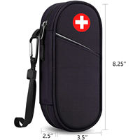 Sac de transport médical isotherme, sac organisateur de médicaments de voyage, trousse médicale d'urgence