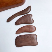 Planche en bois pour Gua Sha, masseur à grattoir, en bois naturel, 8 pièces