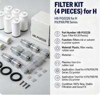 KIT DE FILTRES (4 PIÈCES) pour H HB-PG0228 pour les séries H PX/PXR/PB, pièces compatibles pour imprimantes CIJ