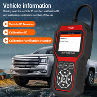 V600 Clear Error Code Live Data Reset Enhanced Check Engine Lector de código automático Profesional OBD2 Escáner Herramienta de diagnóstico