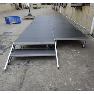 High quality aluminum modular stage collapsible concert height adjustable stage - Product Image 1