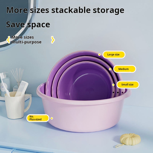 <span class=keywords><strong>Vasca</strong></span> di lavaggio in plastica portatile Extra-Large addensata per <span class=keywords><strong>una</strong></span> maggiore durata-per uso domestico in dormitorio - Product Image 6